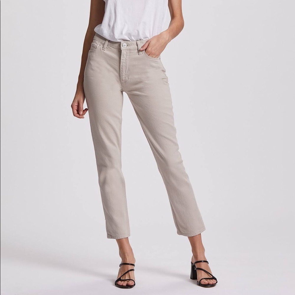 Hudson Barbara High-Rise Cropped Straight Jeans